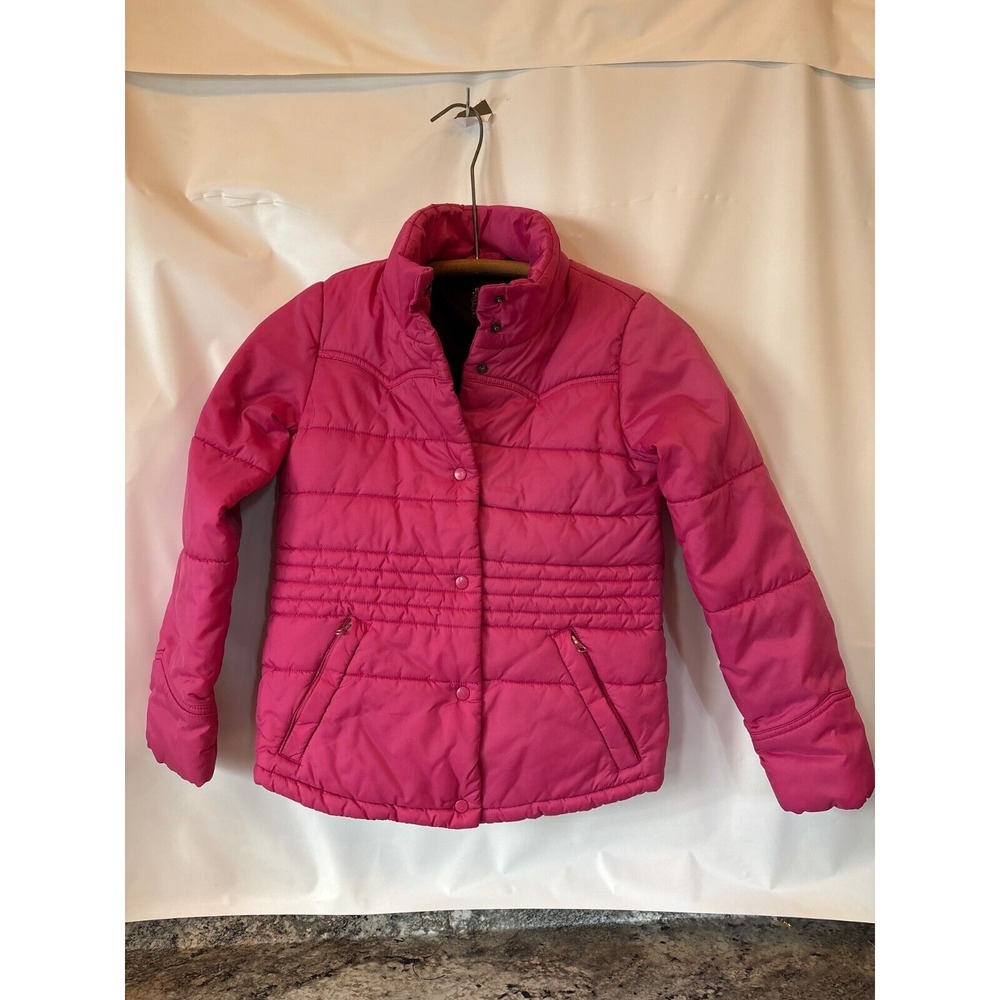 Roper Girls M (7-8) Coat Pink Quilted‎ Nylon Insulated Western Jacket